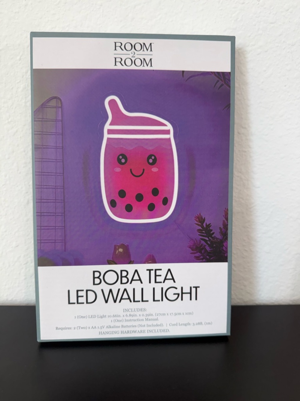 Nwt Boba Tea LED Wall Light